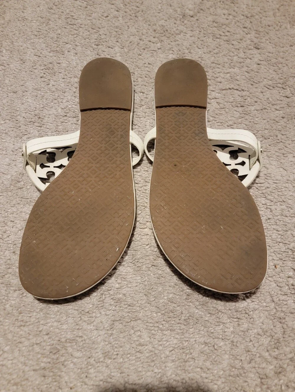 Tory Burch Miller Sandals White Size 12